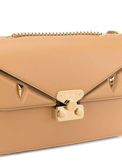 Shop Fendi Medium Bag Bugs Crossbody Bag In Brown