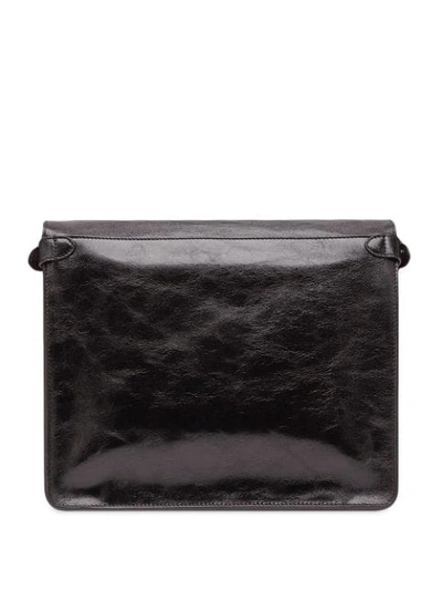 Shop Fendi Large  Flip Shoulder Bag In Black