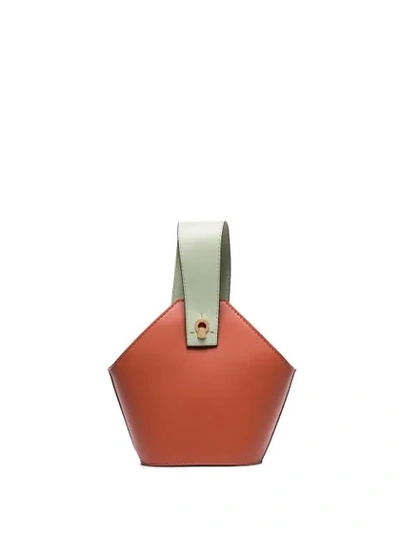 Shop Danse Lente Mini Johnny Bucket Bag In Orange