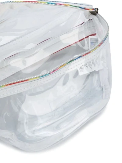 Shop Eastpak Rainbow Belt Bag In White