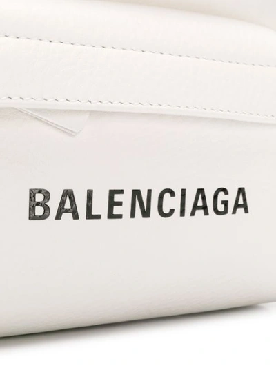 Shop Balenciaga Everyday Logo Belt Bag In White