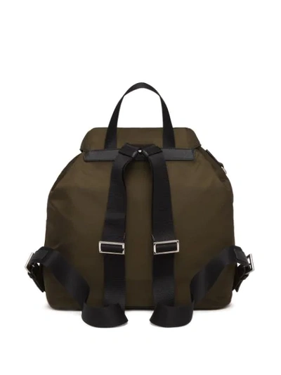 Shop Prada Multipocket Backpack In Green