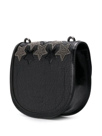 Shop Pinko Star Studded Shoulder Bag In Black
