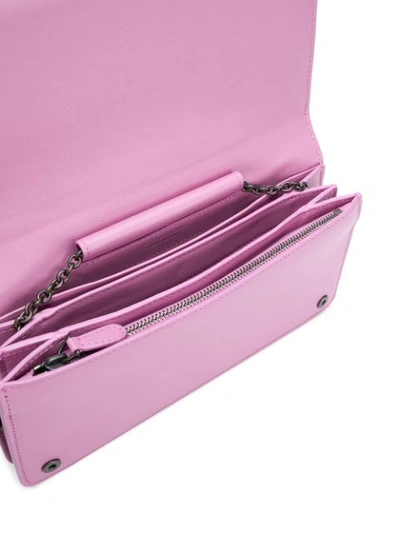 Shop Bottega Veneta Twilight Intrecciato Nappa Continental Wallet - Pink