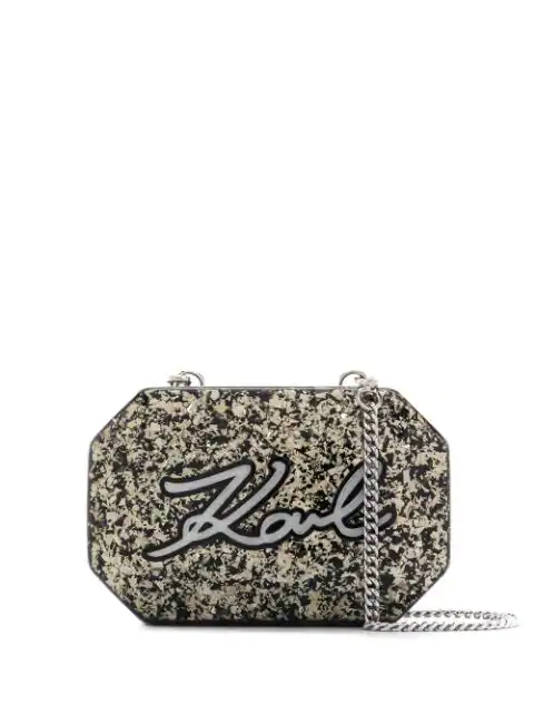 black crossbody clutch bag