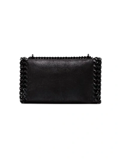 Shop Stella Mccartney Black Falabella Shaggy Deer Shoulder Bag