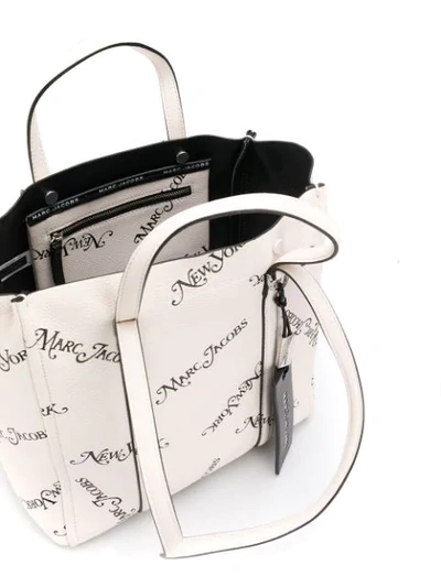 Shop Marc Jacobs X New York Magazine The Tag Tote Bag In White