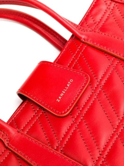 Shop Zanellato Metropolitan S Tote In Red