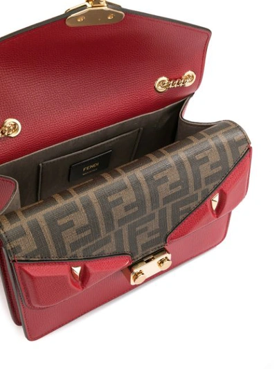 Shop Fendi Medium Bag Bugs Crossbody Bag In Red