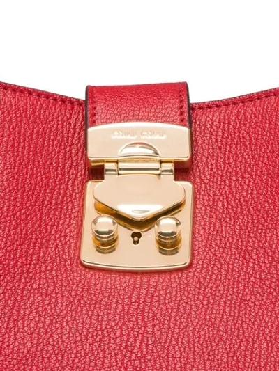 Shop Miu Miu 'confidencial' Handtasche In Red