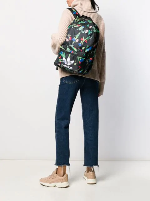 adidas originals floral print backpack