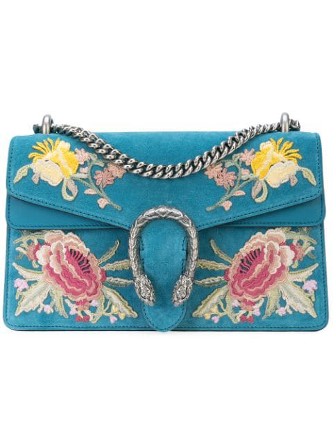 gucci blue suede bag