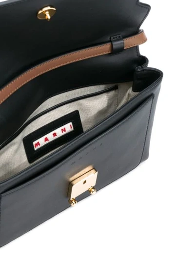 Shop Marni Pocket Trunk Bag In Black