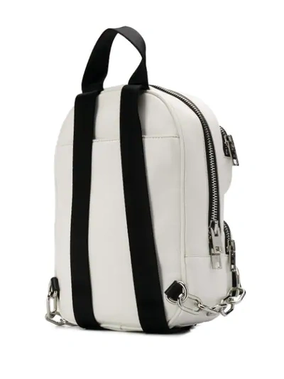 Shop Alexander Wang Zip Pocket Backpack In White