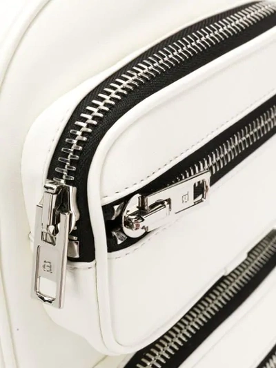 Shop Alexander Wang Zip Pocket Backpack In White