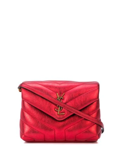 Shop Saint Laurent Loulou Toy Crossbody Bag In Pink