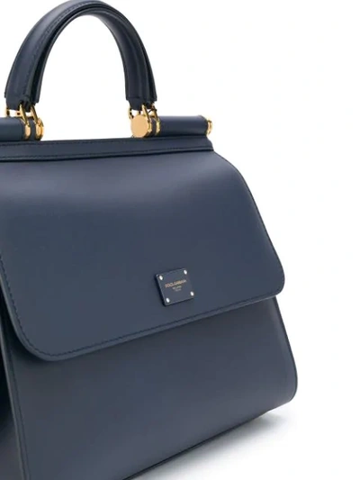 Shop Dolce & Gabbana Sicily 58 Tote Bag In Blue