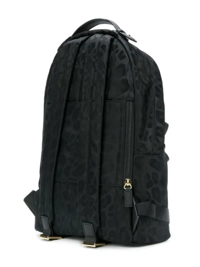 Shop Michael Michael Kors Leopard Print Backpack In Black