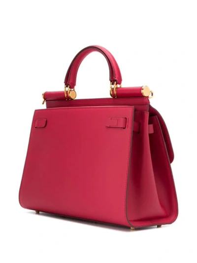 Shop Dolce & Gabbana Sicily 58 Tote Bag In Red