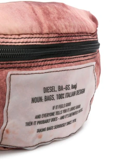 Shop Diesel Packable Belt Bag In Brown