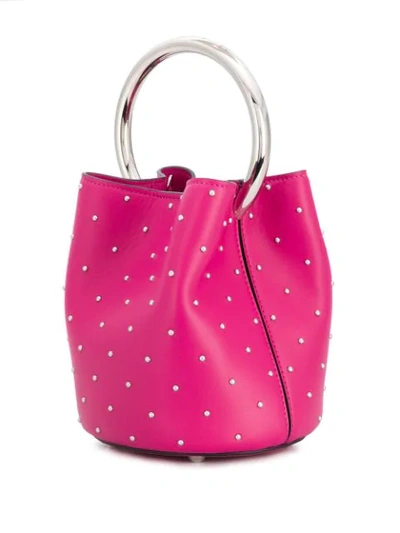 Shop Marni Pannier Studded Bag In Pink