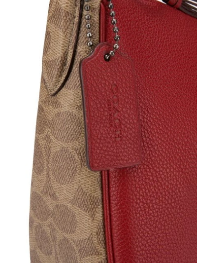 Shop Coach Sutton Hobo Tote Bag In Red