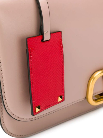 Shop Valentino Vlock Shoulder Bag In Neutrals