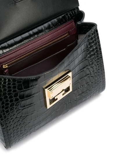 Shop Givenchy 'mystic' Handtasche Mit Kroko-effekt In Black