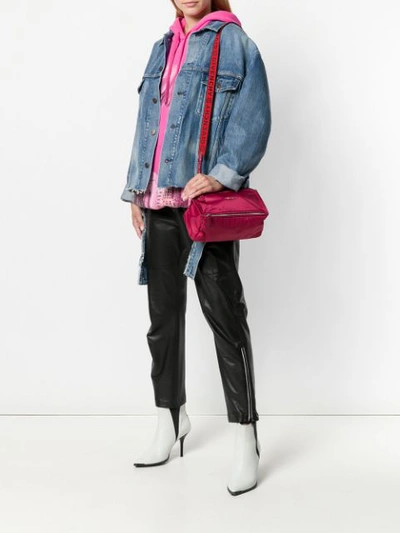 Shop Givenchy Mini Pandora Crossbody Bag - Red