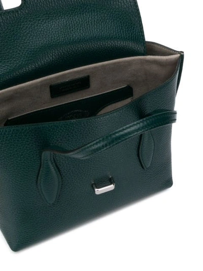 Shop Tod's Pebbled Tote Bag In Green