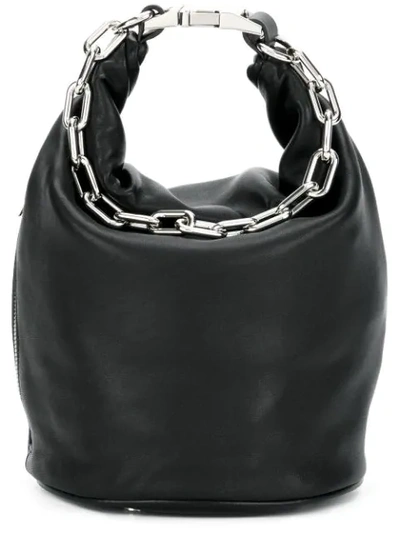 Shop Alexander Wang Attica Chain Sac Bag In Black
