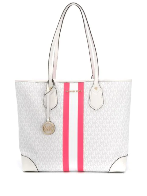 pink and white michael kors purse