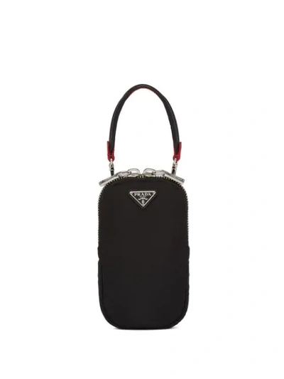 Shop Prada Padded Mini Bag In Black