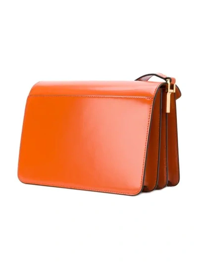Shop Marni Medium Trunk Shoulder Bag In Brown