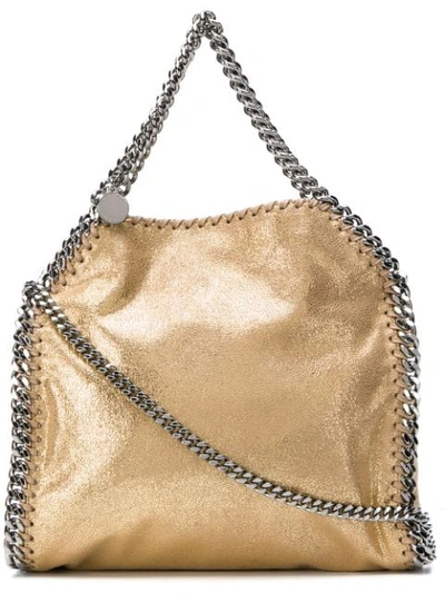 Shop Stella Mccartney Falabella Tote Bag In Metallic