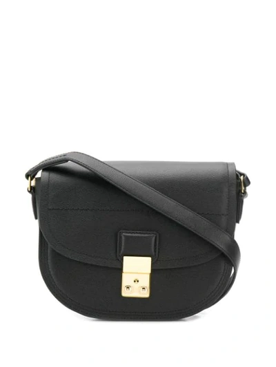 Shop 3.1 Phillip Lim Pashli Saddle Shoulder Bag In Black