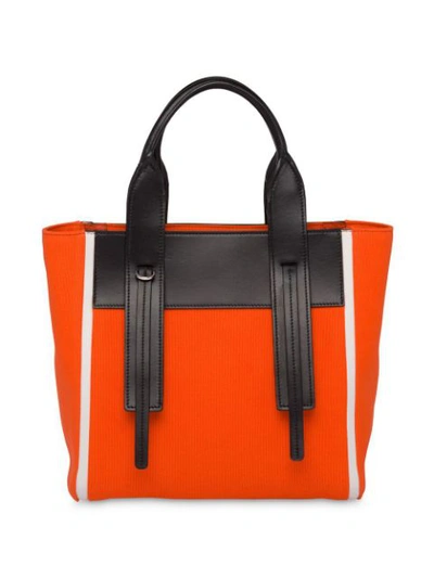 Shop Prada Ouverture Tote Bag In Orange