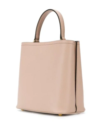 Prada Double Saffiano Tote Bag In F0udw Cipria