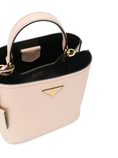 Prada Double Saffiano Tote Bag In F0udw Cipria