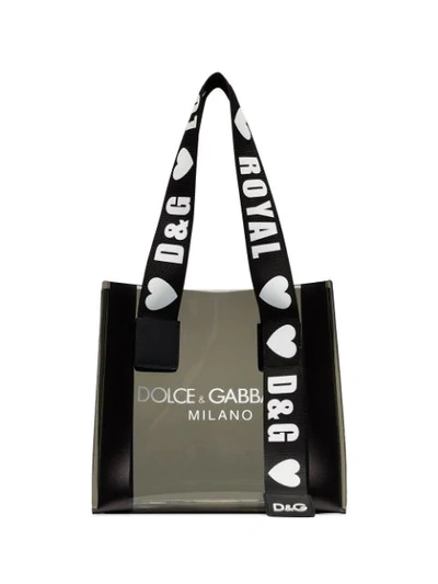 Shop Dolce & Gabbana Street Shopping Bag In Grey