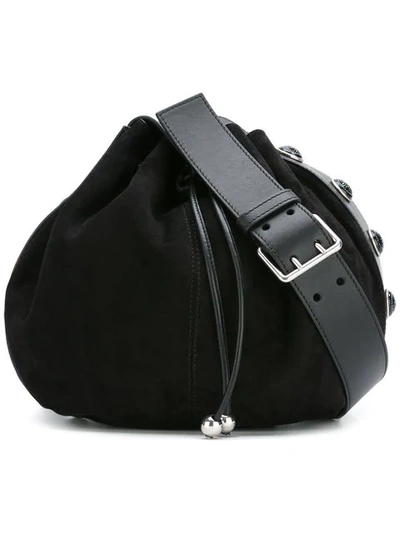 Shop Alexander Mcqueen Bucket Crossbody Bag In Black