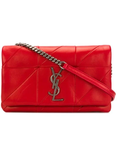 Shop Saint Laurent Small Jamie Bag In Red