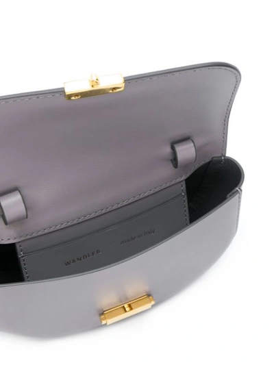 Shop Wandler Grey Anna Leather Belt Bag
