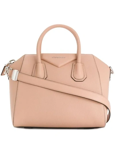 Givenchy 'small Antigona' Leather Satchel - Beige In Neutrals