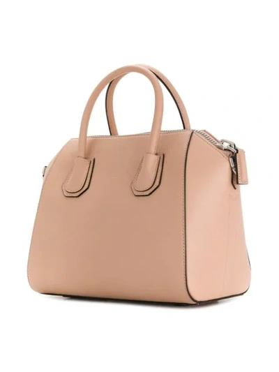 Givenchy 'small Antigona' Leather Satchel - Beige In Neutrals