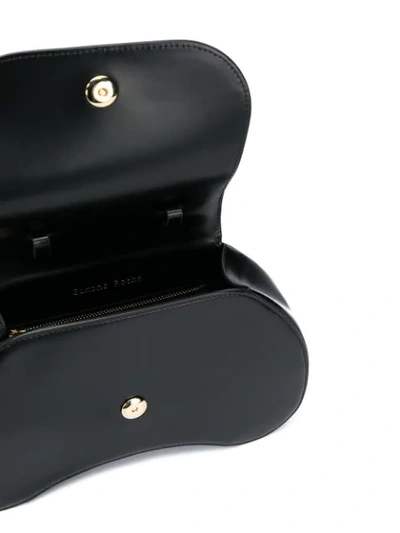 Shop Simone Rocha Bean Faux Pearl-embellished Top-handle Bag In Black