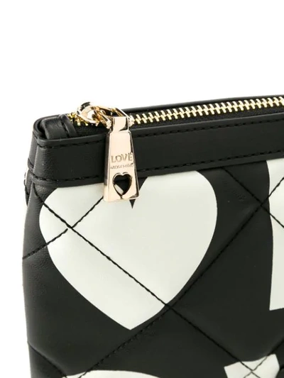 Shop Love Moschino Love Clutch Bag In Black