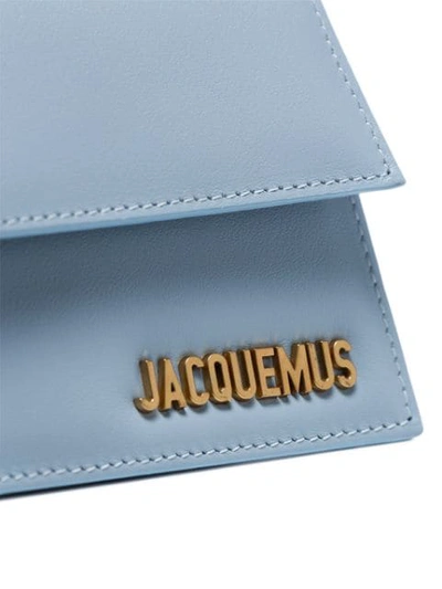 Shop Jacquemus Azzurro In 52320 Light Blue Leather