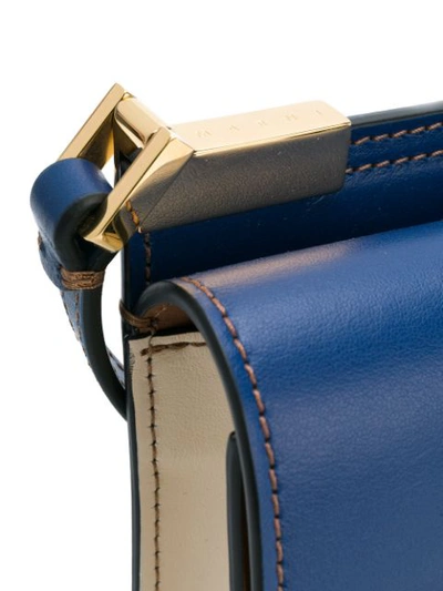 Shop Marni Mini Trunk Shoulder Bag - Blue