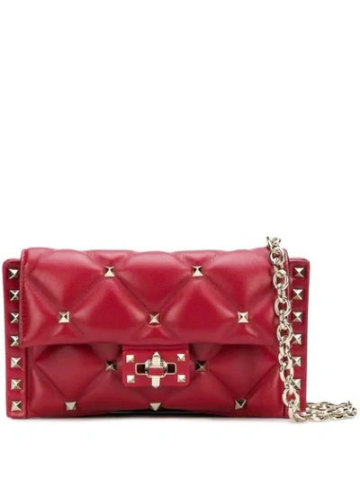 Shop Valentino Garavani Rockstud Cross In Red